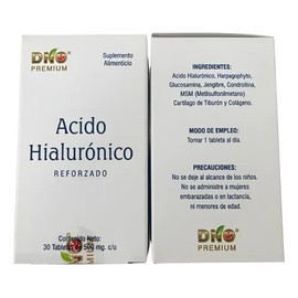 Acido Hialuronico Reforzado Dno Premium Paq 5