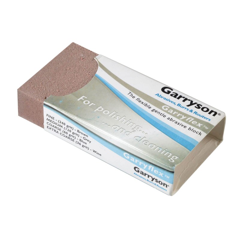 Garryson GB240 Garryflex Abrasive Block - Fine 240grit, Brown