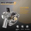 MILIPARTS Upgraded Aluminum Engine Coolant Thermostat Housing Assembly Compatible With