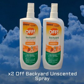 Johnson x2 Off!  Backyard Insect Repellent Familycare Unscented Aloe Vera 9oz 7% Deet