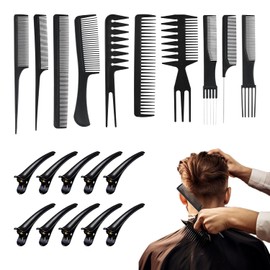 Nivofu Hair Comb Negro 20 Cm 20pcs Peine Peluquer?a, Juego