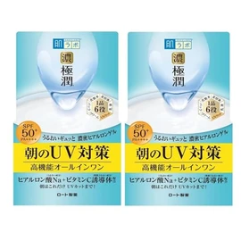Hada Labo Gokujun UV White Gel All-In-One Gel 90g×2 Set (SPF50+・PA++++ with Hyaluronic Acid Na and Vitamin C Derivative)