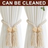 Magnetic Curtain Tie Backs 2 Pack, Modern Simple Style 22.83"
