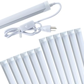 SOSEN 4FT 12 Pack LED Shop Lights T8 Linkable Ceiling Tube Fixture 24W Daylight 6000K