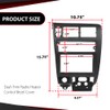 CROSSDESIGN Center Dash Climate Control Radio Bezel Trim Black Compatible