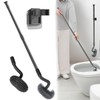 Wall Mounted Long Handle Toilet Brush Set with Holder and