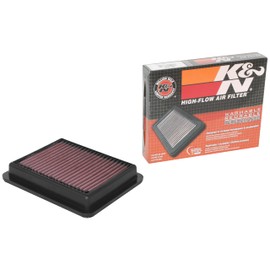 K&N Filtro de aire del motor: reutilizable, limpia cada 75.000 millas, lavable, de alta calidad, filtro de aire de repuesto para automóvil: compatible con MAZDA 3 2019-2021; MAZDA CX-30, 33-3158