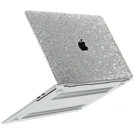 Teazgopx Bling Rhinestone Case for MacBook Air 15 inch 2025 2024 2023 Release M4 A3241/M3 A3114/M2 A2941 Chip with Liquid Retina Display Touch ID,Glitter Sparkle Diamond Fashion Luxury Shiny Shell