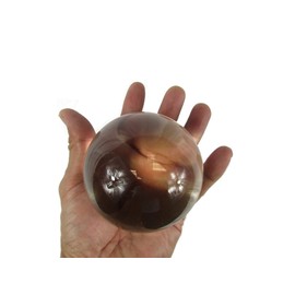 CircuitOffice Clear Crystal Ball Globe, 80 mm or 3.15 Inch Size, with Stand, for Wedding, Photography, Energy, Harmony, Balance and Divination