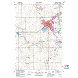 YellowMaps Morris MN topo map, 1:24000 Scale, 7.5 X 7.5 Minute, Historical, 1973, Updated 1995, 27.29 x 21.19 in - Polypropylene