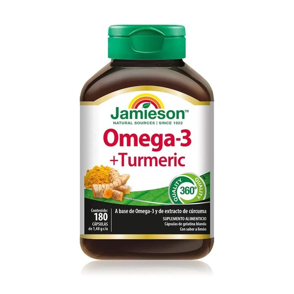 Omega 3 Turmeric Jamieson 180 Caps - Producto Original de