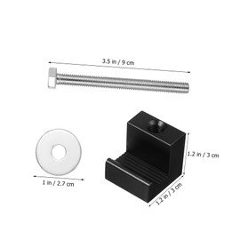 CHILDWEET 4 Pcs J Bolt Tool Box Clamps for Trucks Aluminum Alloy Mounting Kit Secure Fastening Hook for Toolbox Lightweight Portable Truck Accessories Stylish Design Pickup