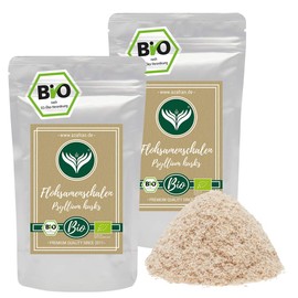 Organic psyllium husks (Indian) whole, 99% purity, 500 g