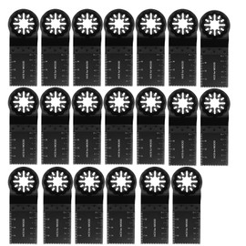 20Pcs Oscillating Saw Blades, Multi Tool Blades, Wood Oscillating Multitool Quick Release Saw Blades, Quick Release Multi Tool Kits for Hard Material, Compatible with Dewalt Dremel Fein etc (20Pcs)