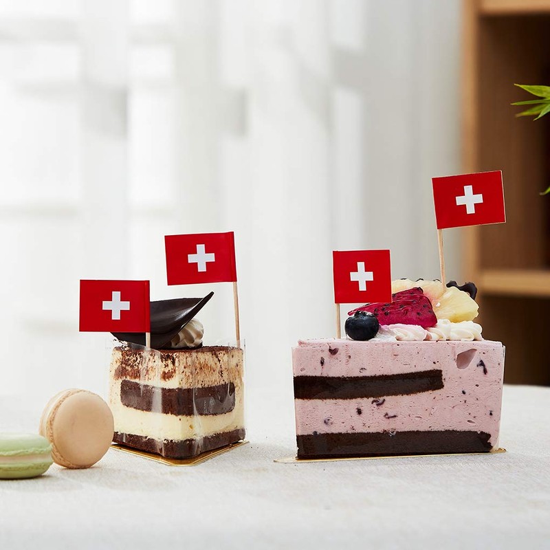 Switzerland Flag Swiss Flag, Small Mini Switzerland Toothpick Flags for