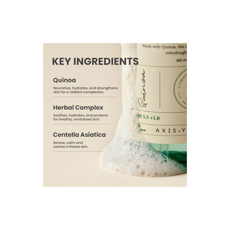 AXIS-Y - Quinoa One Step Balanced Gel Cleanser - Limpiador