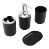 Juego De Accesorios De Baño De Plástico De 4 Piezas,