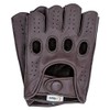 Riparo Women Genuine Leather Reverse Stitched Half-Finger Fingerless Driving Motorcycle