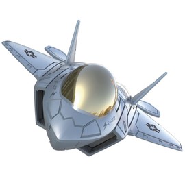 Doyusha DPM-StF-2 Deformed Plastic Model Series, Military Stealth Fighter, With Fighter Figure (Gray), Color Coded Plastic Model