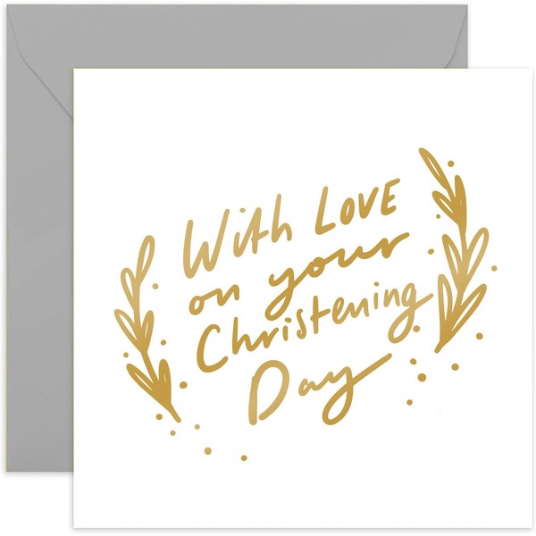 Old English Co. With Love On Your Christening Day Card