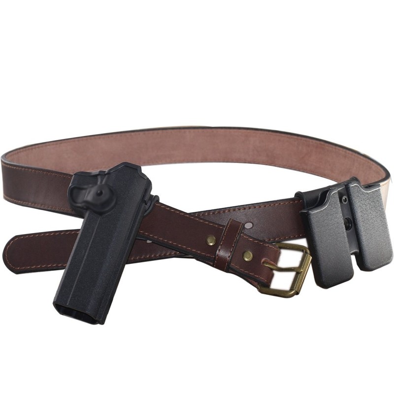 Kmioc Concealed Carry CCW Leather Gun Belt 1 1/2 inch