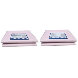 Gadgetking Pink Washable Absorbent Incontinence Bed Pads Mats Sheet Mattress Reusable Protector Protection Couch Sofa Chair Underpads Bed Wetting Night High Asorbency Soft Leakproof (Pink 2 Pack 80 cm x 90cm)