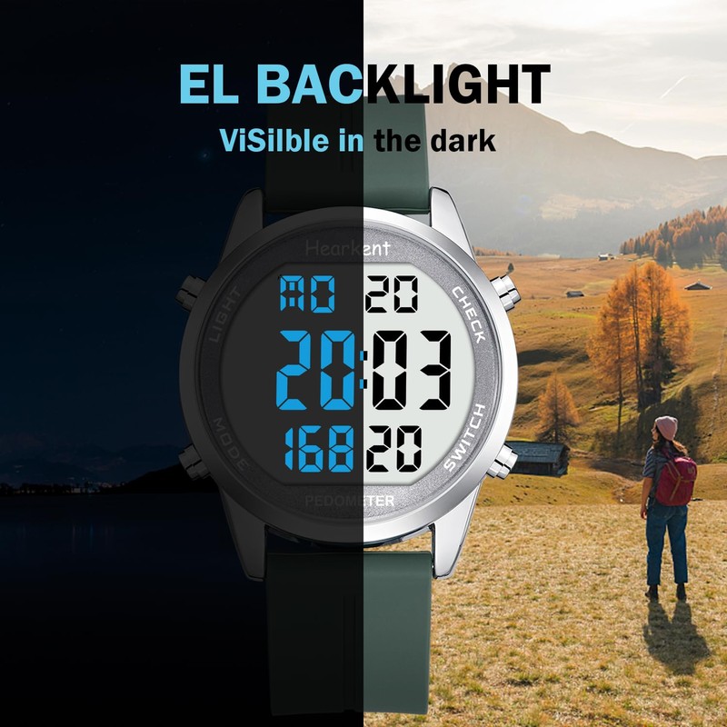 Pedometer Watch for Walking for Senior Non Bluetooth No App