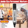 Fuutreo 32 Pcs Jumbo Permanent Markers Bulk Large Chisel Tip