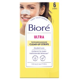 BiorÃ© Tiefenreinigende Nasen-Clear-Up-Strips - Zaubernuss/ Witch Hazel -Entfernt Tiefsitzende Mitesser, 2er Pack(2 X 6 StÃ¼ck)
