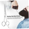 VICASKY Stainless Steel Beard Eyebrow Scissors Durable Hairdressing Accessory for