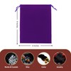 Mandala Crafts 6x9 Purple Velvet Drawstring Bags - 50 Large