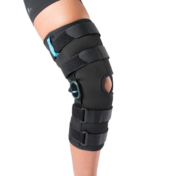Ossur Formfit Knee ROM Brace - 12" Wrap | For Quick Recovery from Mild Sprains & Strains, ACL, PCL, MCL & LCL Instabilities & Injuries | Breathable Fabric | (Short, XXX-Large)