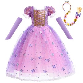 MUXIU Princess Dress, Children, Halloween, Cosplay, Princesses, Girls, Cute, Popular, One-Piece Costume, Birthday Party, Cultural Festival, Stage Costume, Concerts, Parties, Events, Performing