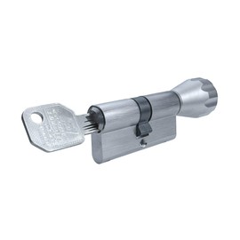 EVVA EPS Knob Cylinder 27/31K | High-Quality Door Cylinder Lock Cylinder | Technical Copy Protection & Patent Protection up to 2041 | High Wear Resistance | Includes 5 Keys and Security Card