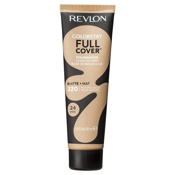 Revlon ColorStay Full Cover Foundation, Natural Beige, 1.0 Fluid Ounce