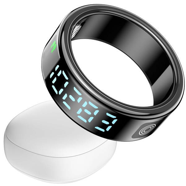 SRZNJZ Smart Ring, Health Tracker, Sleep Tracking Wearable, Heart Rate,