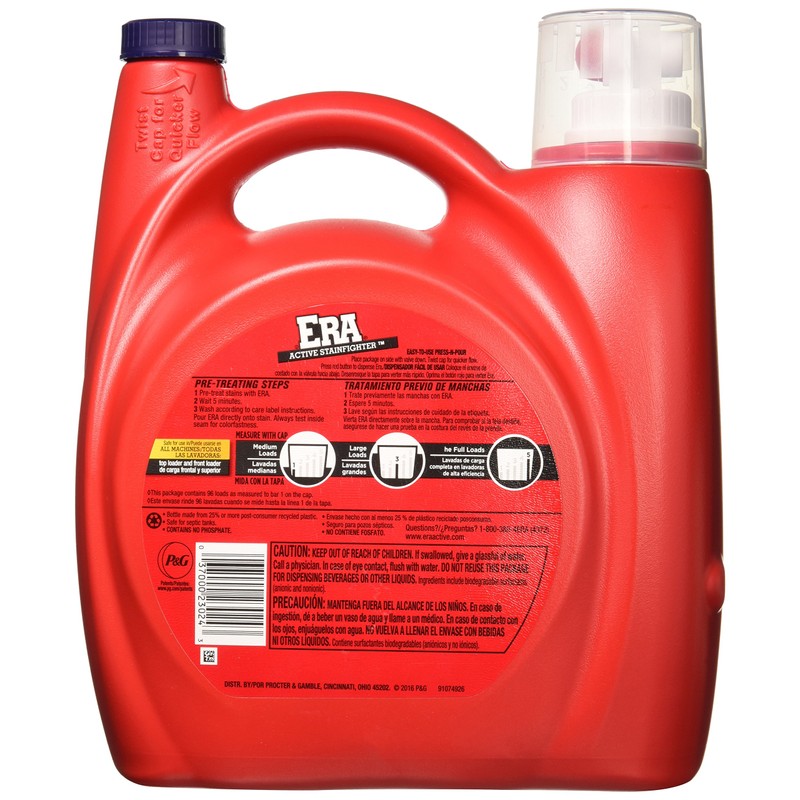 ERA Active Stainfighter Formula Laundry Detergent 96 Load, 150 Ounce