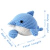 VIVIDOX 2 Pack Dolphin Crochet Kit for Beginners Adults Kids