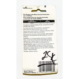 BUSSMANN FUSES BP/NON-40 250V K5 One-Time 40 Amp Low-Voltage Cartridge Fuse