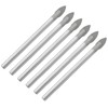 Piutouyar Round Shank Triangle Head Drill Bit, 6 Pack 4