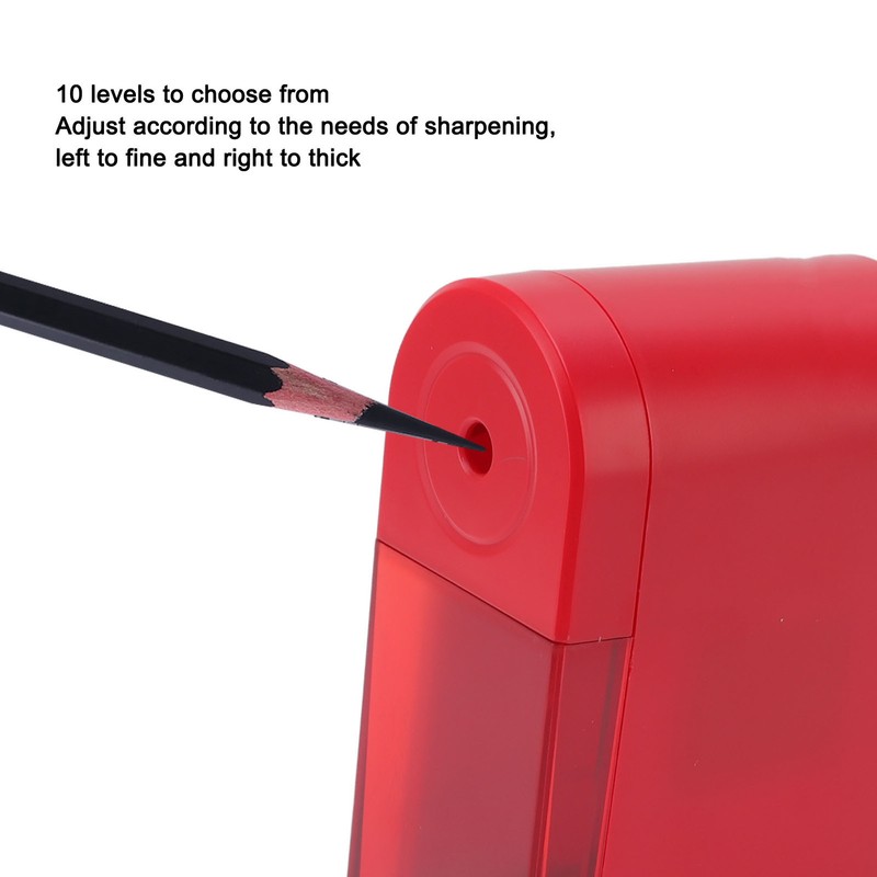 Pencil Sharpener Professional Red Exchangeable Tool Holder Regulable Thickness Automatic