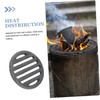 ULTECHNOVO Round Fireplace Grate for Indoor and Outdoor Use Fireproof