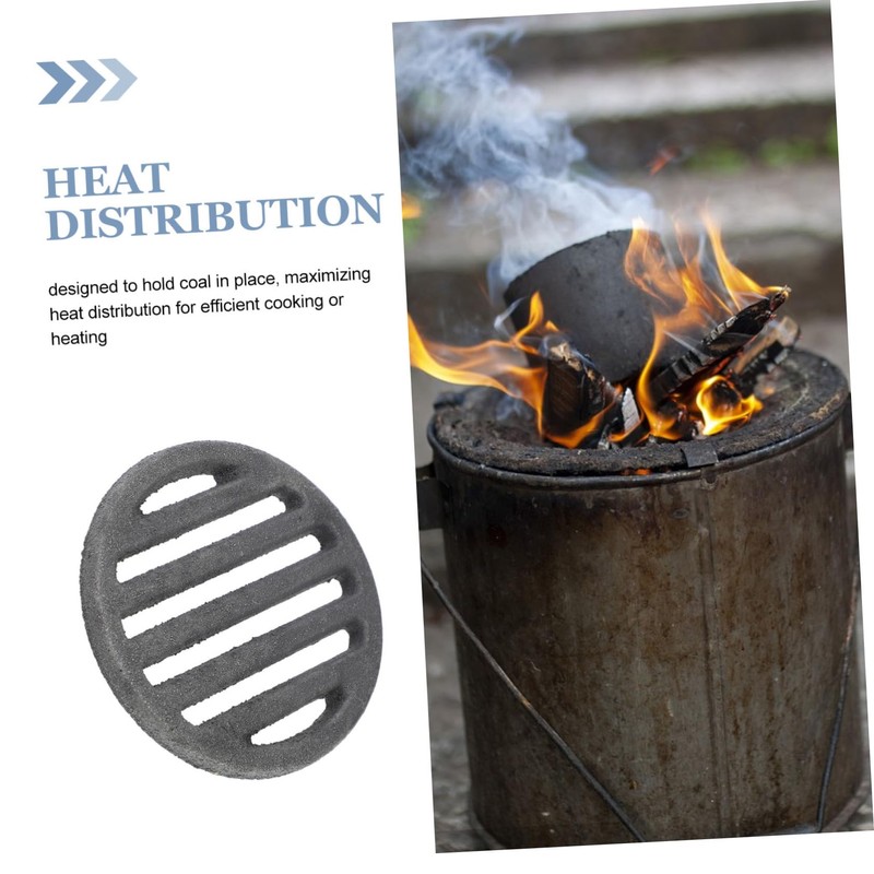 ULTECHNOVO Round Fireplace Grate for Indoor and Outdoor Use Fireproof