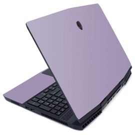 MightySkins Skin for Alienware M15 (2019) - Solid Lavender | Protective, Durable, and Unique Vinyl Decal wrap Cover | Easy to Apply, Remove, and Change Styles | Made in The USA