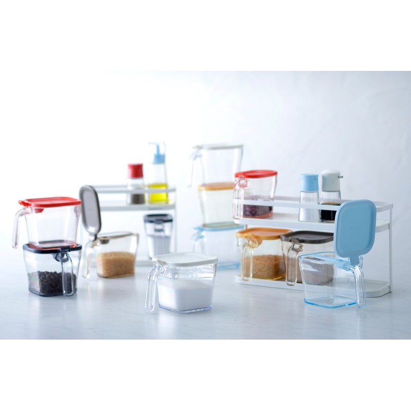 Risu Liberarista Condiment Rack, Regular, 2 Tiers, White, 9.3 x