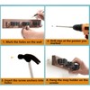 2pcs Mop Broom Holder 3 Positions 4 Hooks Wall Mount