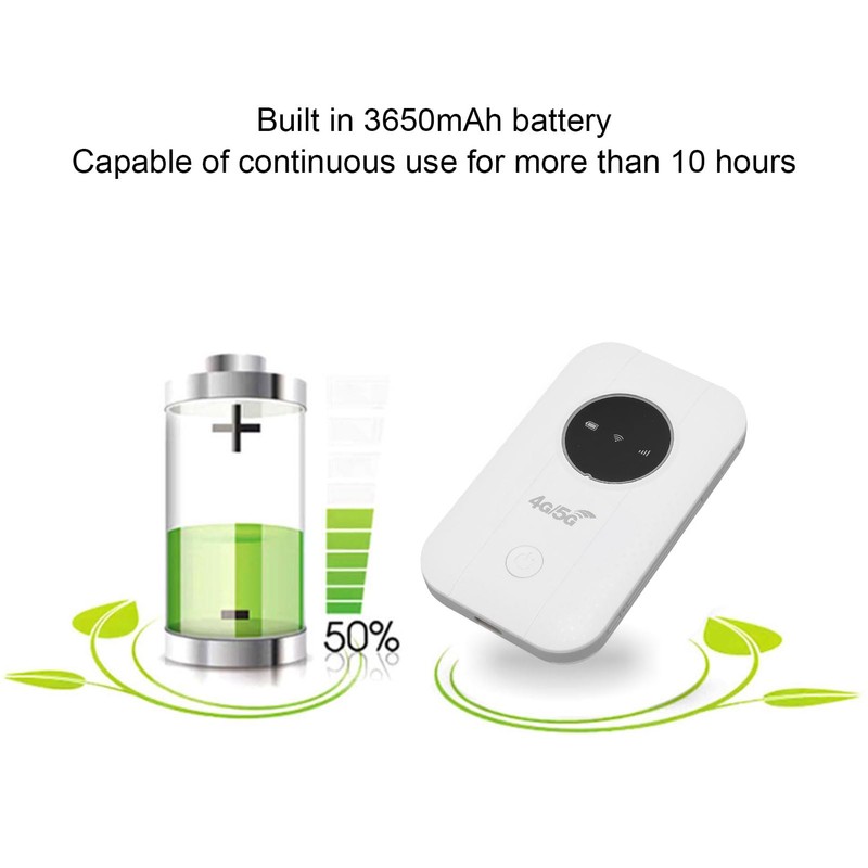 Jectse 4G 5G Router with Sim Card Slot, 300Mbps Portable