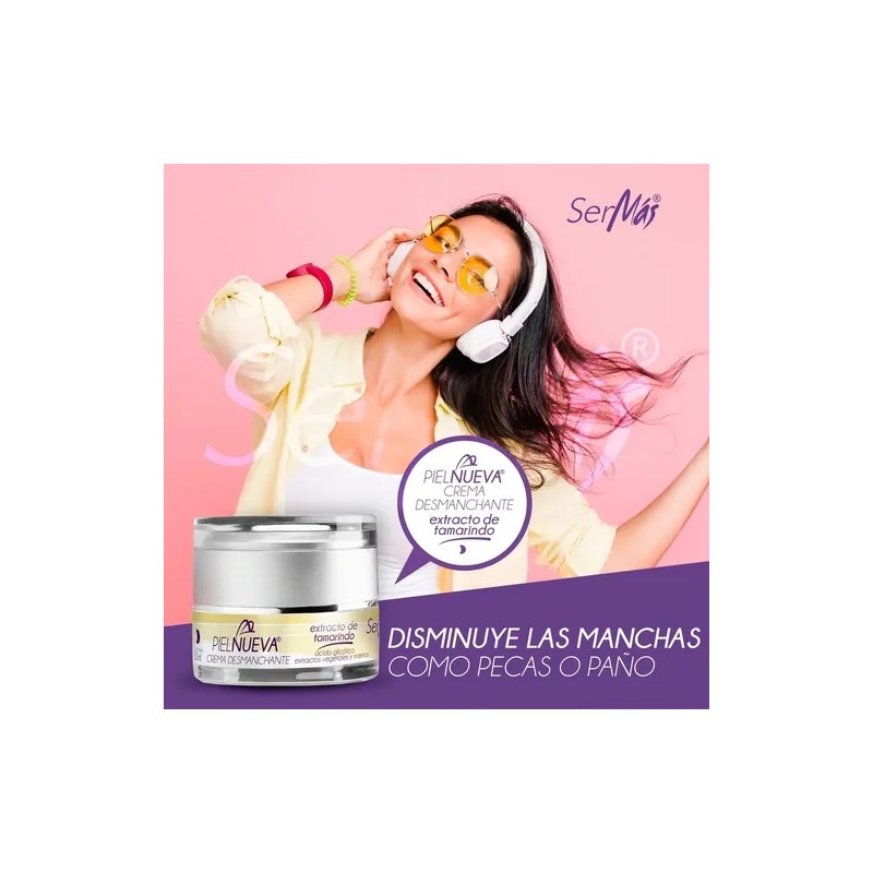 Ser Más Crema Facial Desmanchante con Ácido Glicólico 30mL Sin