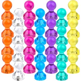 OCEUMAOA Strong Magnets, Pin, Magnets, Super Strong, 7 Colors, Refrigerator Magnets, Whiteboard, Magnets, Colored Magnets, Cute, Bulletin Board, School Supplies, Maps, Office and Home Use, Pack of 28