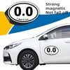 0.0 I Don't Run Oval Magnet Decal for Car Vehicles